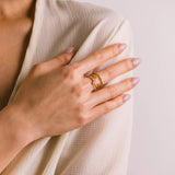 MOON TRIPLE BAND FORTUNA RING