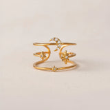 MOON TRIPLE BAND FORTUNA RING