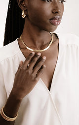 Brooklyn Flat Herringbone Chain Necklace