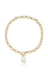 Edge of Water Pearl Pendant Necklace