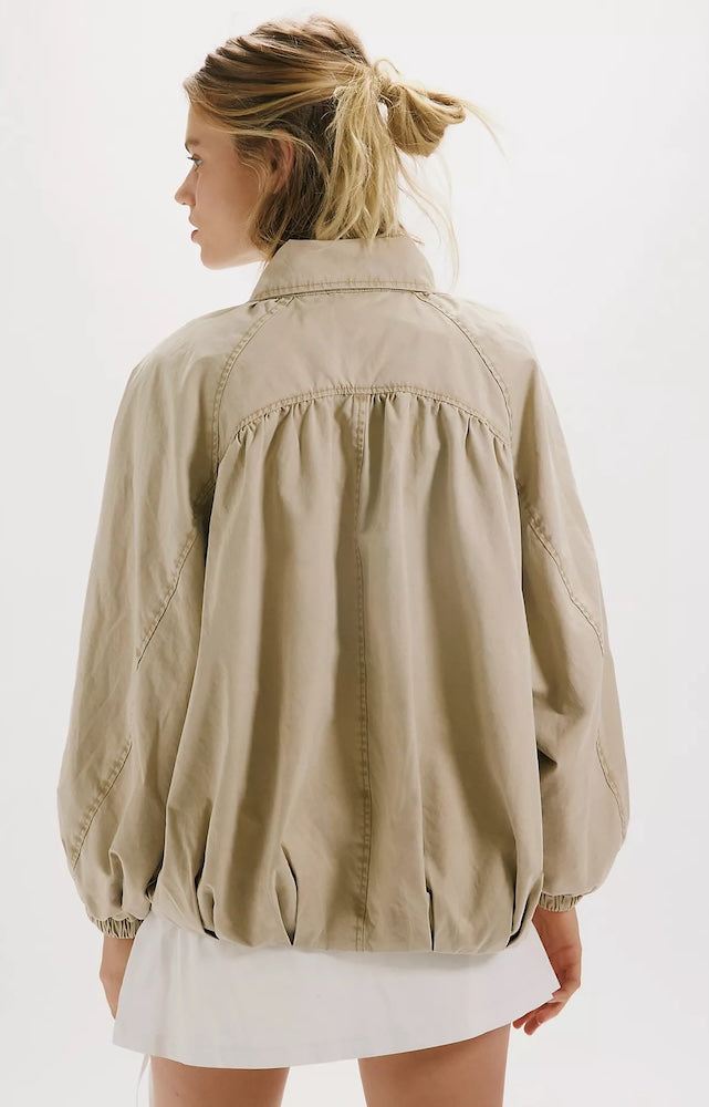 Chelsea Funnel-Neck Oversized Jacket