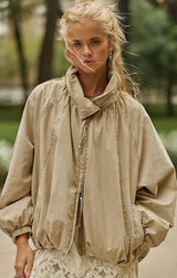 Chelsea Funnel-Neck Oversized Jacket