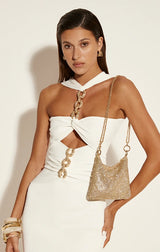 PIPER HANDLE BAG IN GOLD