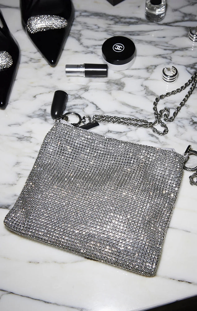 PIPER HANDLE BAG IN SILVER