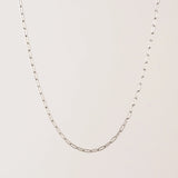PAPERCLIP CHAIN NECKLACE IN SILVER