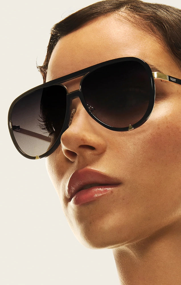 HIGH PROFILE IN BLACK GOLD/SMOKE TAUPE POLARIZED