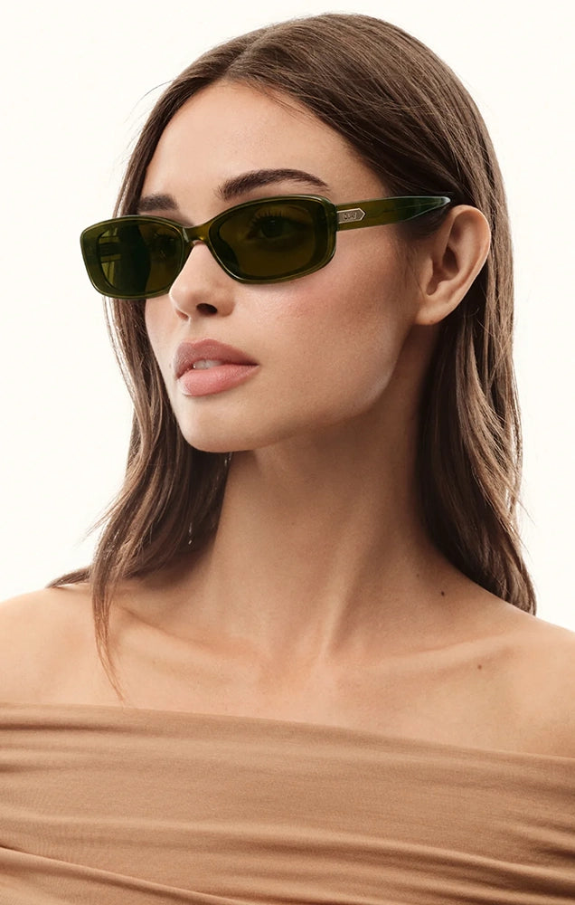 Vibe Check Sunglasses in Olive/Olive