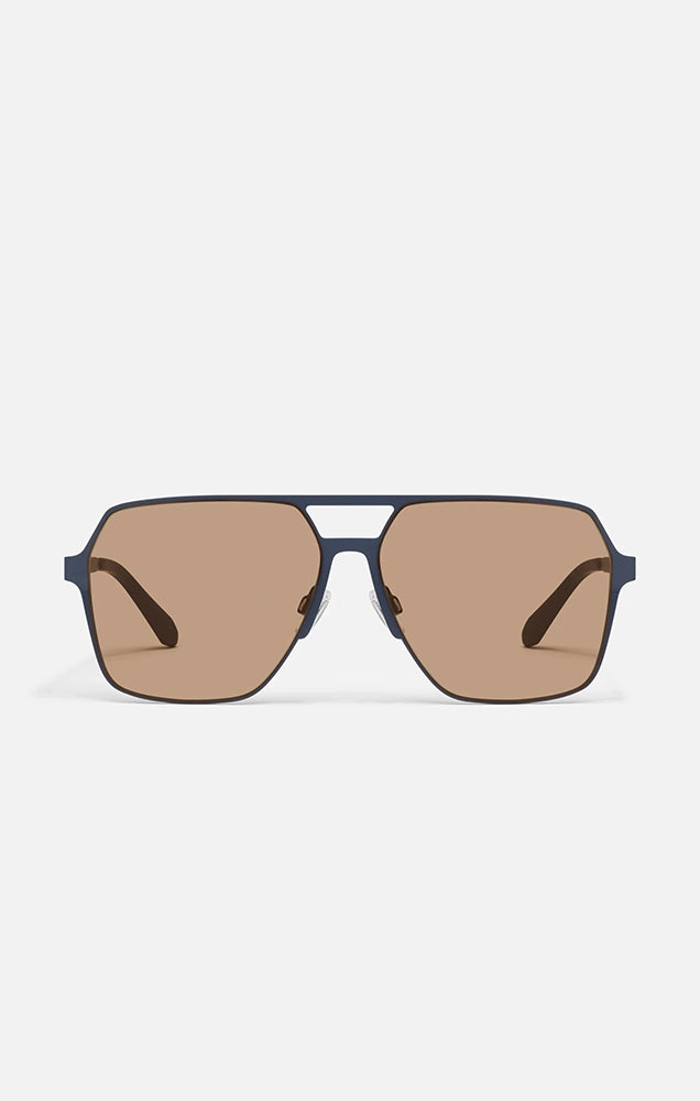 Backstage Pass Sunglasses in Matte Navy/Tan