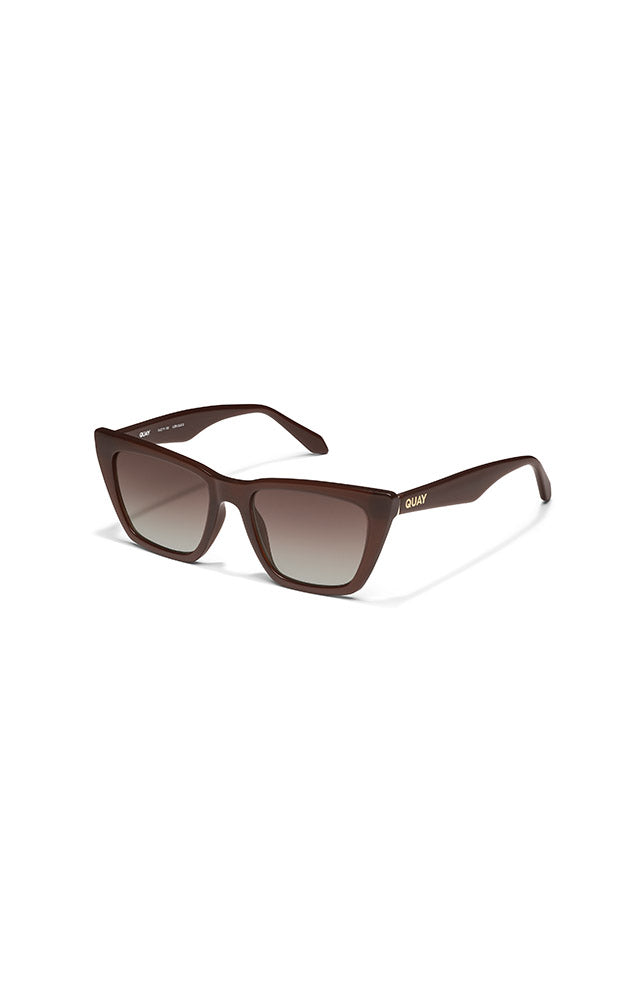 Call the Shots Sunglasses in Dark Brown/Brown