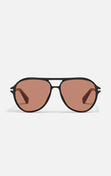 Day One Sunglasses in Black/Dark Apricot