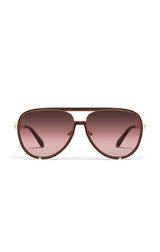 High Profile Sunglasses in Dark Brown/Ballet Glow