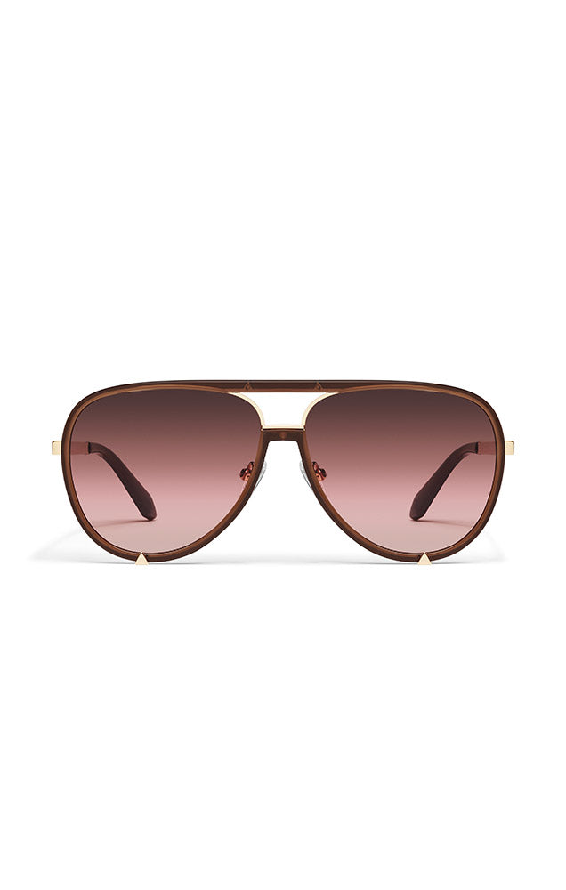 High Profile Sunglasses in Dark Brown/Ballet Glow