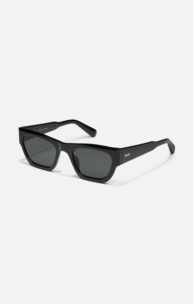Nice Try Sunglasses in Black/Smoke