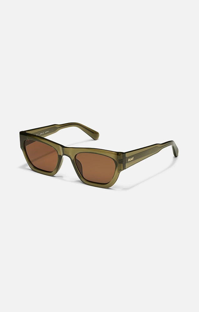 Nice Try Sunglasses in Olive/Brown