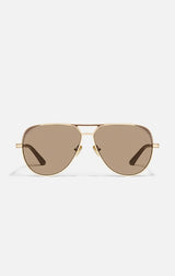 OPEN TAB IN BRUSHED GOLD DOE/TAN