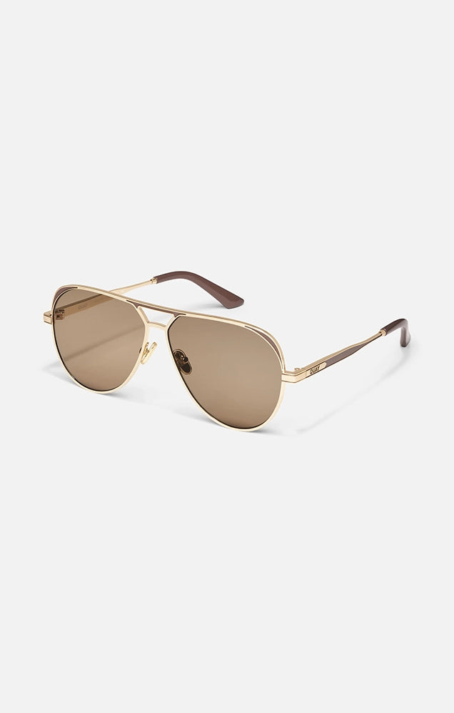 OPEN TAB IN BRUSHED GOLD DOE/TAN