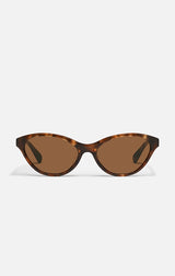 Talk Nice Sunglasses in Amber Tort/Brown