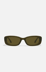 Vibe Check Sunglasses in Olive/Olive