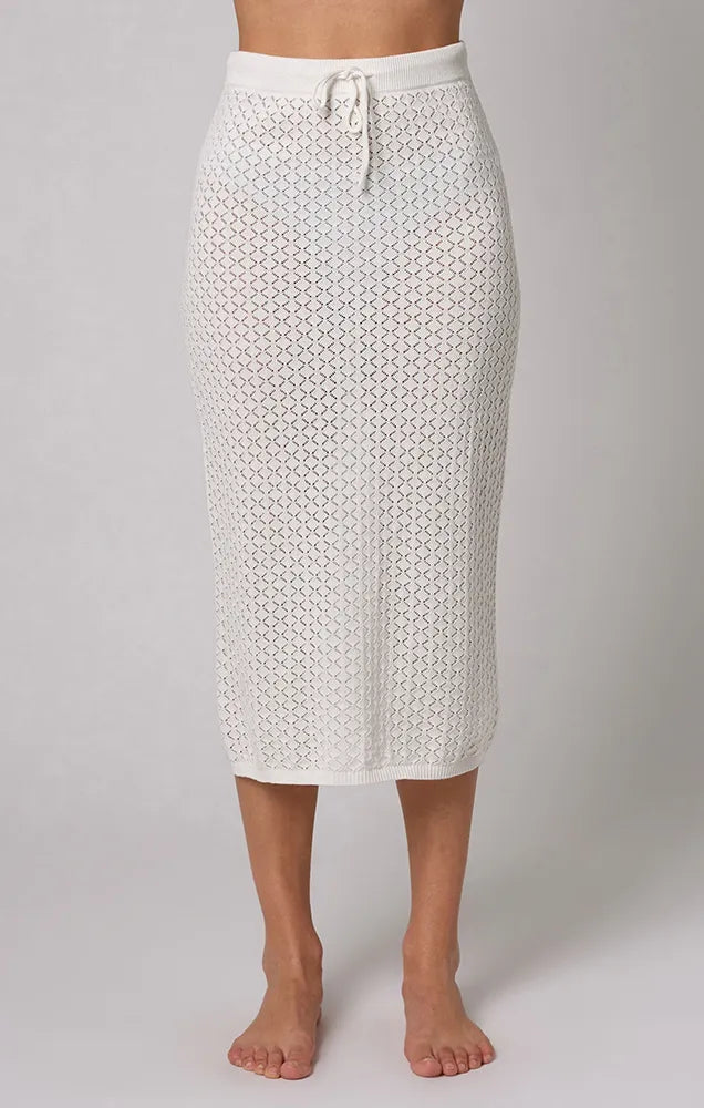 DIAMOND KNIT SLIP SKIRT