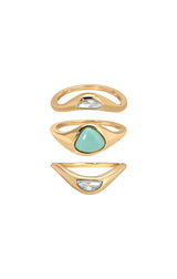Turquoise Solstice Ring Stack