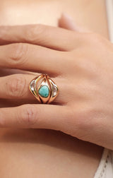 Turquoise Solstice Ring Stack