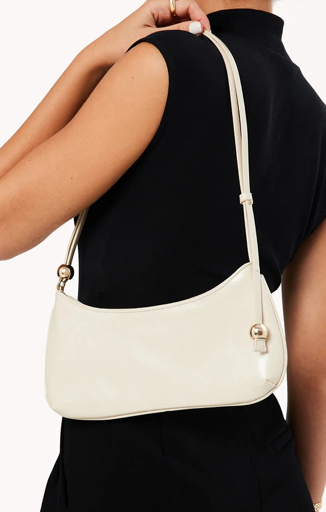 ROSABELLE SHOULDER BAG IN OYSTER SHINE