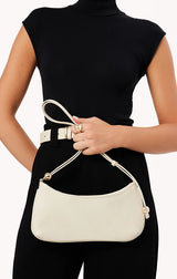 ROSABELLE SHOULDER BAG IN OYSTER SHINE