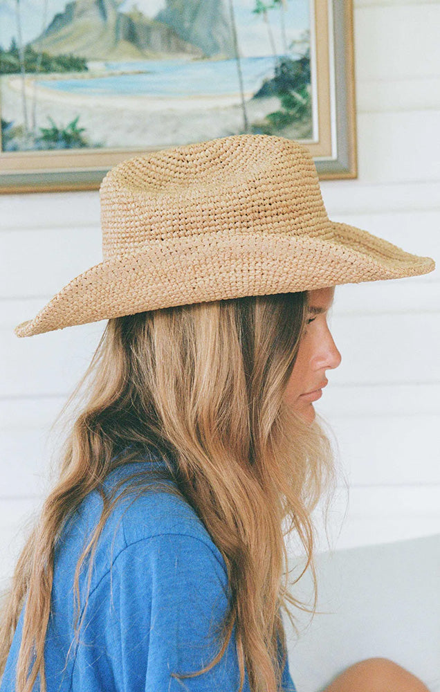 RAFFIA COWBOY HAT