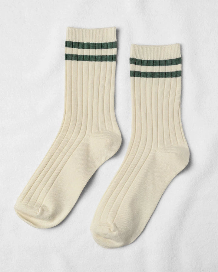 ACADEMY SOCKS IN SPRUCE STRIPE