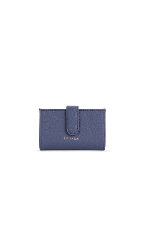 MATT & NAT VEGAN ACCORDIAN CARDHOLDER IN BLUEBERRY
