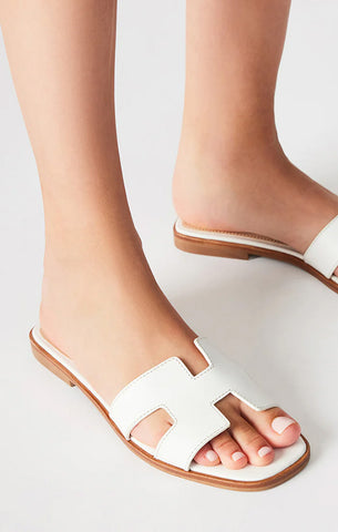 DOLCE VITA REYES BALLET FLAT IN IVORY