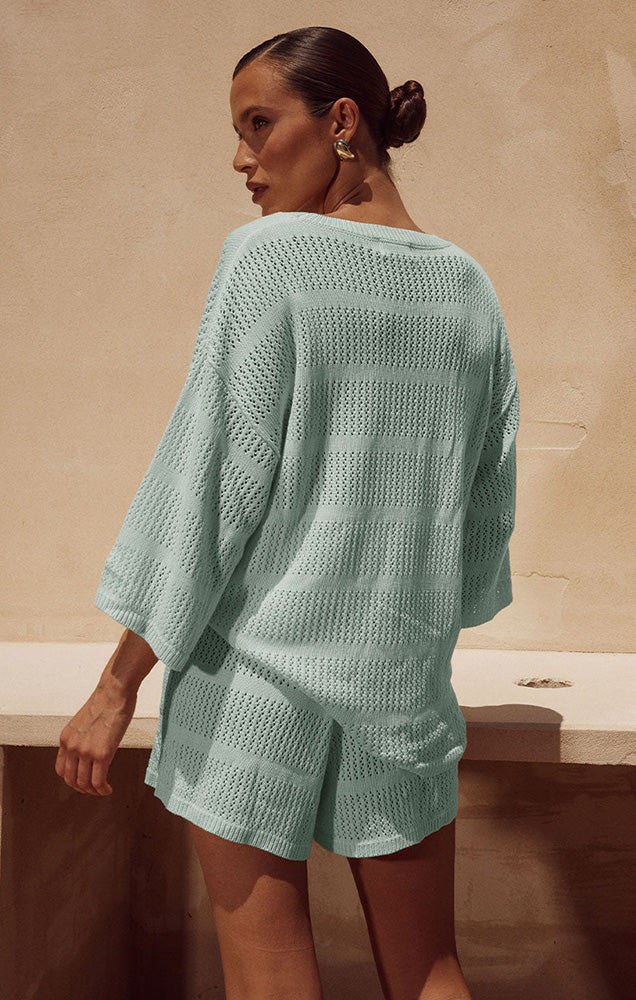 SAMIA TOP IN SAGE