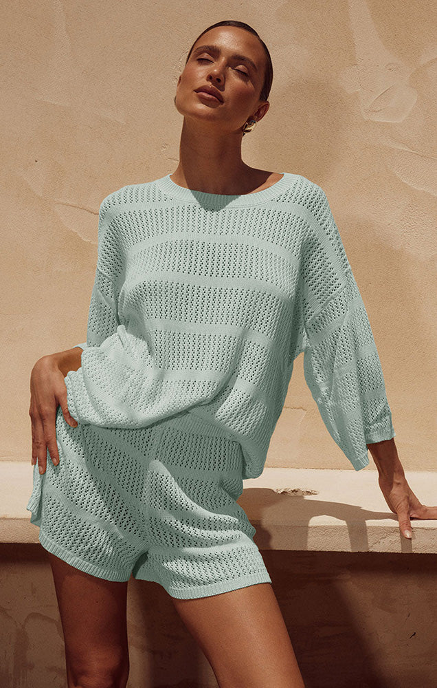 SAMIA SHORT IN SAGE