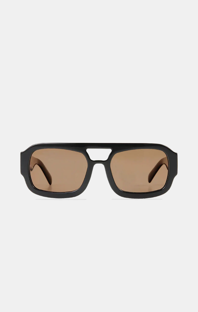 THE SUKI SUNGLASSES IN BLACK/CARAMEL