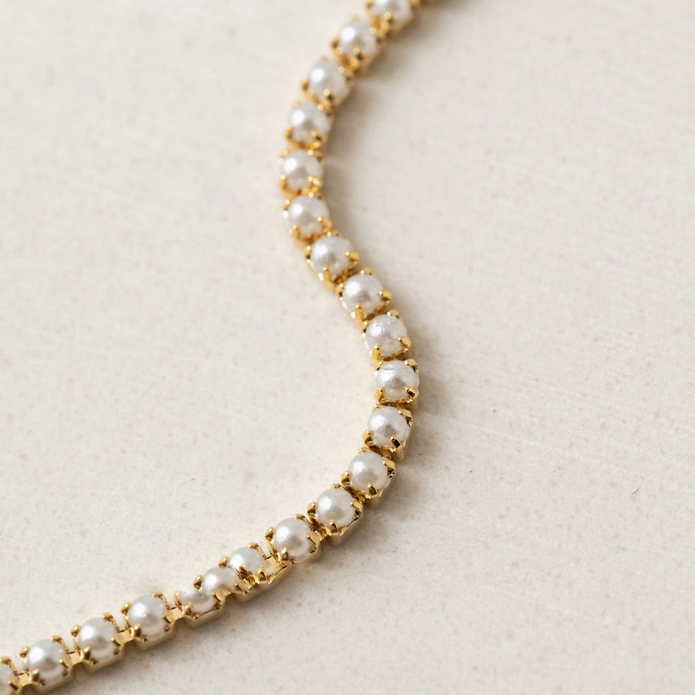 TENNIS NECKLACE - PEARL