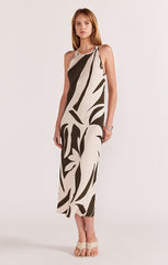 STAPLE THE LABEL ACACIA BIAS MIDI DRESS