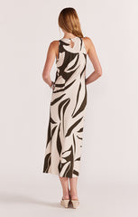 STAPLE THE LABEL ACACIA BIAS MIDI DRESS