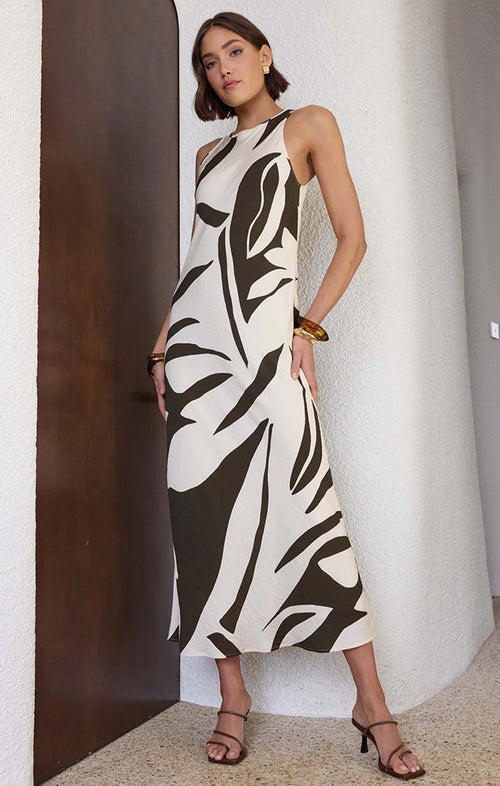 STAPLE THE LABEL ACACIA BIAS MIDI DRESS