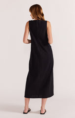 STAPLE THE LABEL HARPER SHIFT MIDI DRESS