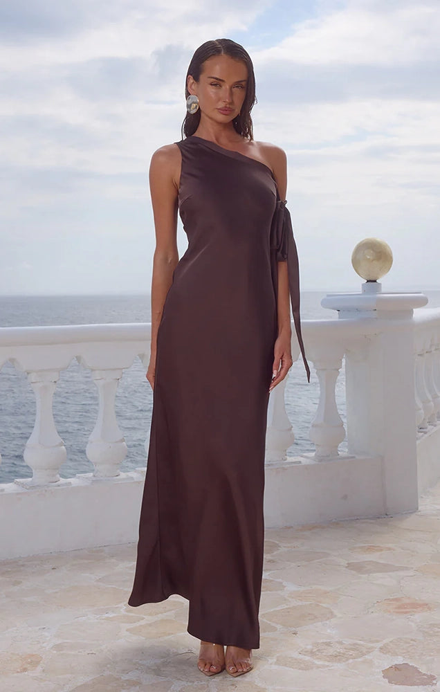 VIOLA ONE SHOULDER MAXI DRESS