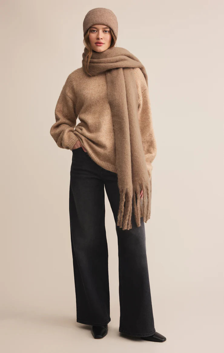 SHOW ME THE WAY SCARF IN CLASSIC CAMEL