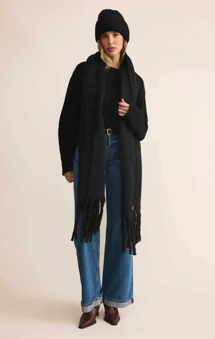 GLACIER LUXE BEANIE IN BLACK