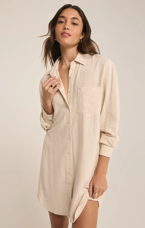 Z SUPPLY DOVER LINEN MINI DRESS