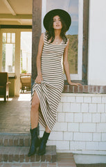 Z SUPPLY GISELE STRIPE RIB MAXI DRESS