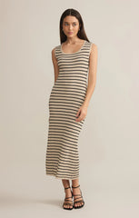 Z SUPPLY GISELE STRIPE RIB MAXI DRESS