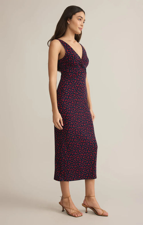 Z SUPPLY ELEVE LA ROSA DITSY MIDI DRESS