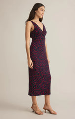 Z SUPPLY ELEVE LA ROSA DITSY MIDI DRESS