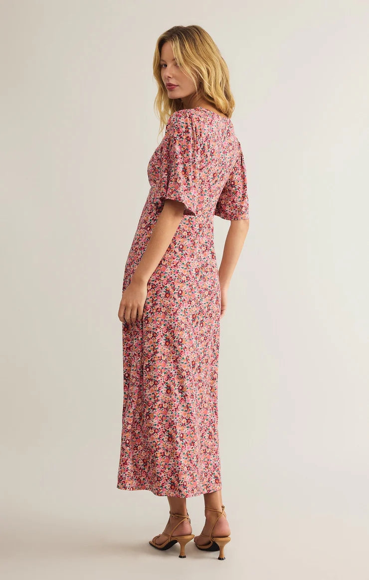 Z SUPPLY MAVIS DULCE FLORAL MIDI DRESS