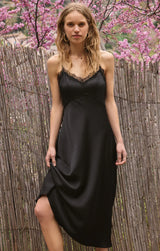AFTER HOURS LUXE SATIN MIDI DRESS