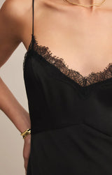 AFTER HOURS LUXE SATIN MIDI DRESS